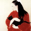 Daughter and Cat  by Toshiko Mitani (1904-1992)